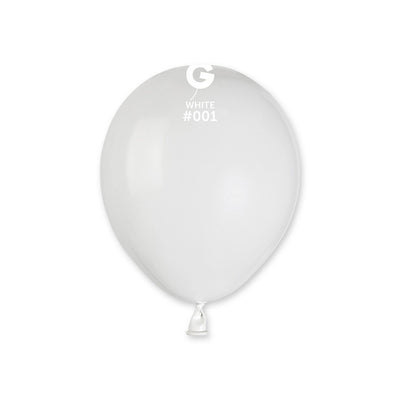 #001 White – 5" (A50) – 100 pcs