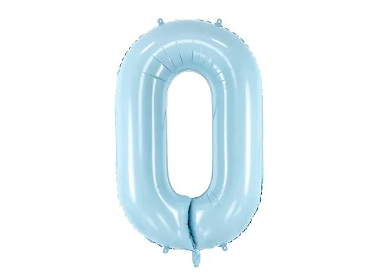 #0 Light Blue Number – 34" - 1 pc