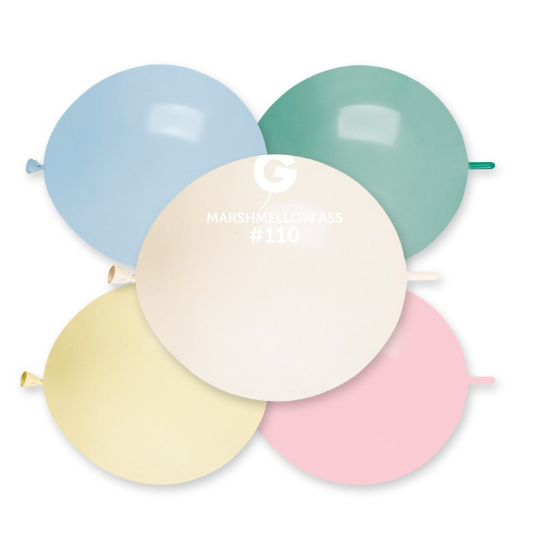 #110 Marshmallow Assorted – 13" (GL13) – 50 pcs