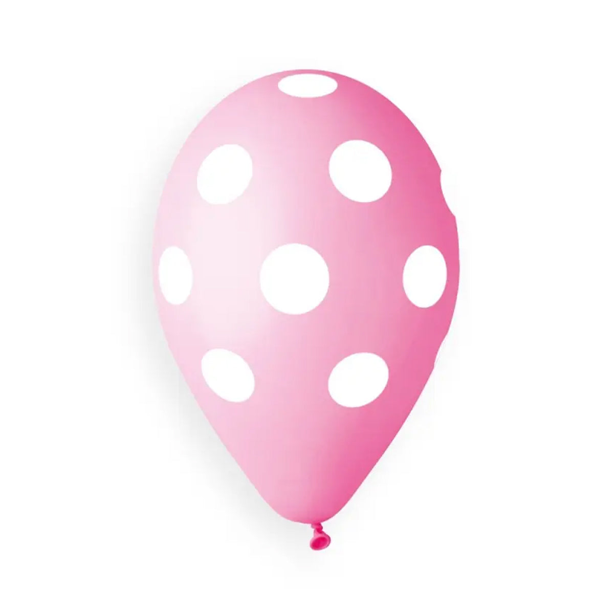 #157 Pink - White Polka Dot – 12" (GS110) – 50 pcs