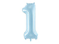 #1 Light Blue Number – 34" - 1 pc