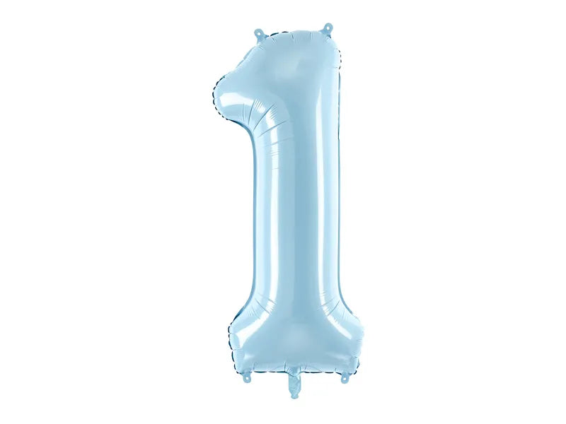 #1 Light Blue Number – 34" - 1 pc
