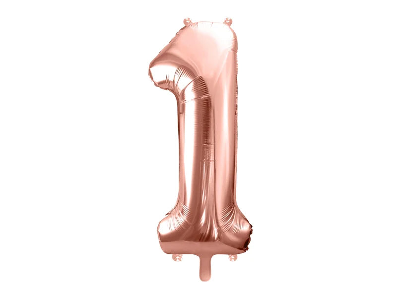 #1 Rose Gold Number – 34" - 1 pc