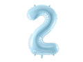 #2 Light Blue Number – 34" - 1 pc