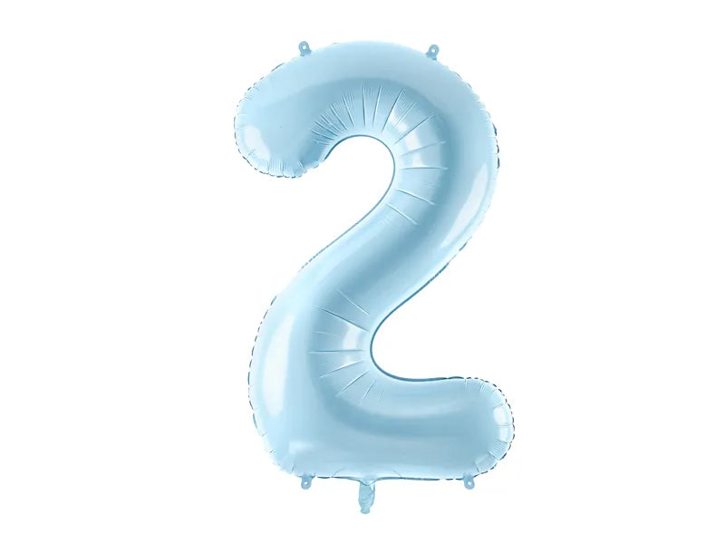 #2 Light Blue Number – 34" - 1 pc
