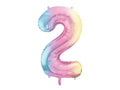 #2 Pastel Rainbow Number – 34" - 1 pc