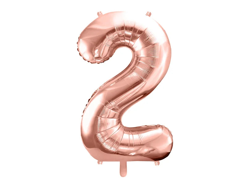 #2 Rose Gold Number – 34" - 1 pc