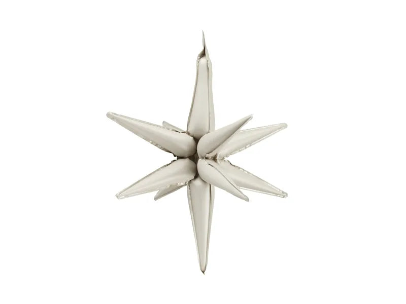 Beige 3D Foil Balloon Star – 20" - 1 pc