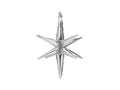 Silver 3D Foil Balloon Star – 20" - 1 pc