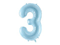 #3 Light Blue Number – 34" - 1 pc