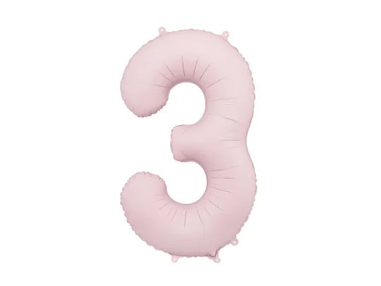 #3 Light Pink Number – 34" - 1 pc