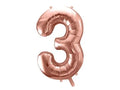 #3 Rose Gold Number – 34" - 1 pc