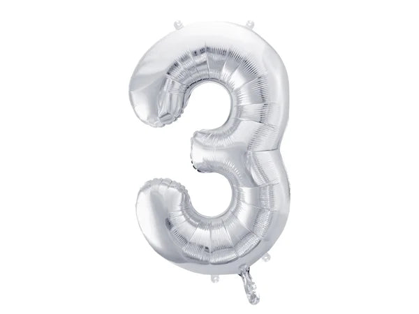 #3 Silver Number – 34" - 1 pc