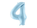#4 Light Blue Number – 34" - 1 pc