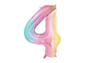 #4 Pastel Rainbow Number – 34" - 1 pc