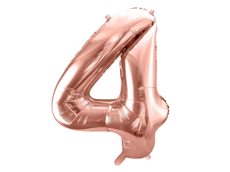 #4 Rose Gold Number – 34" - 1 pc