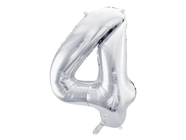 #4 Silver Number – 34" - 1 pc