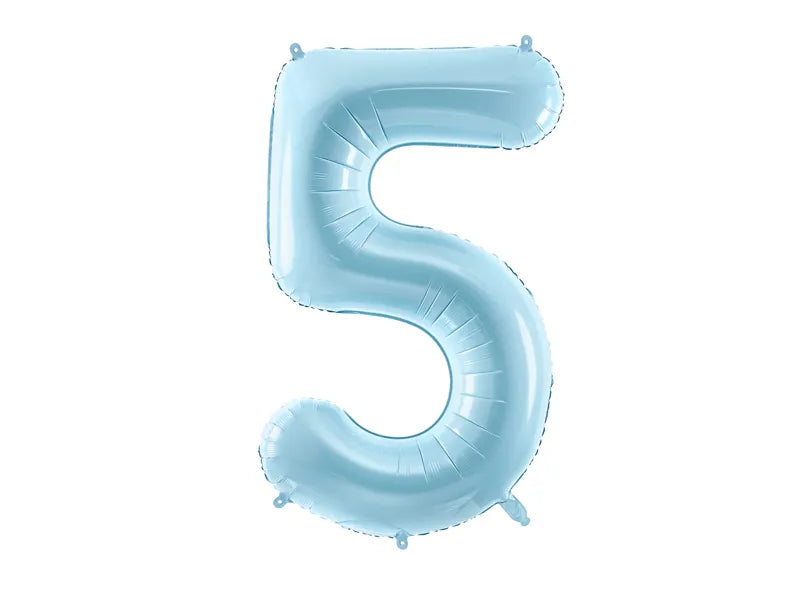 #5 Light Blue Number – 34" - 1 pc