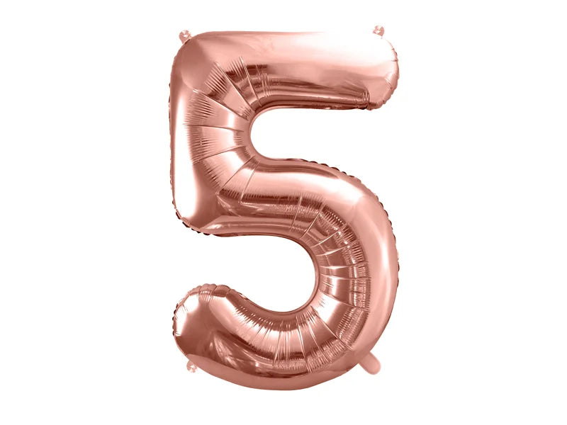 #5 Rose Gold Number – 34" - 1 pc