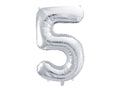 #5 Silver Number – 34" - 1 pc