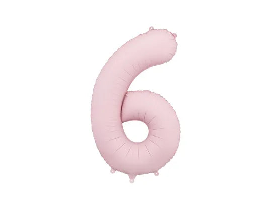 #6 Light Pink Number – 34" - 1 pc