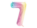 #7 Pastel Rainbow Number – 34" - 1 pc