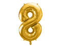 #8 Gold Number – 34" - 1 pc