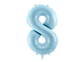#8 Light Blue Number – 34" - 1 pc