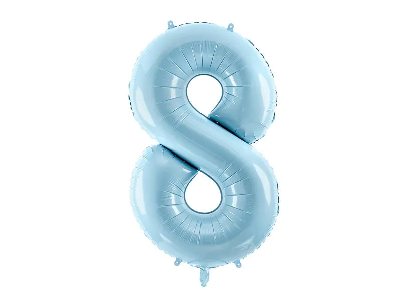 #8 Light Blue Number – 34" - 1 pc