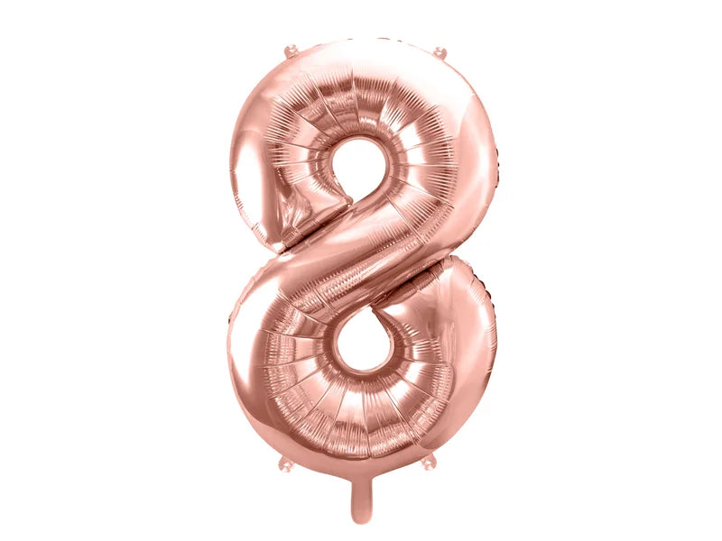 #8 Rose Gold Number – 34" - 1 pc