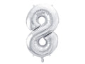 #8 Silver Number – 34" - 1 pc