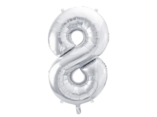 #8 Silver Number – 34" - 1 pc