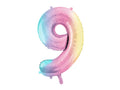 #9 Pastel Rainbow Number – 34" - 1 pc