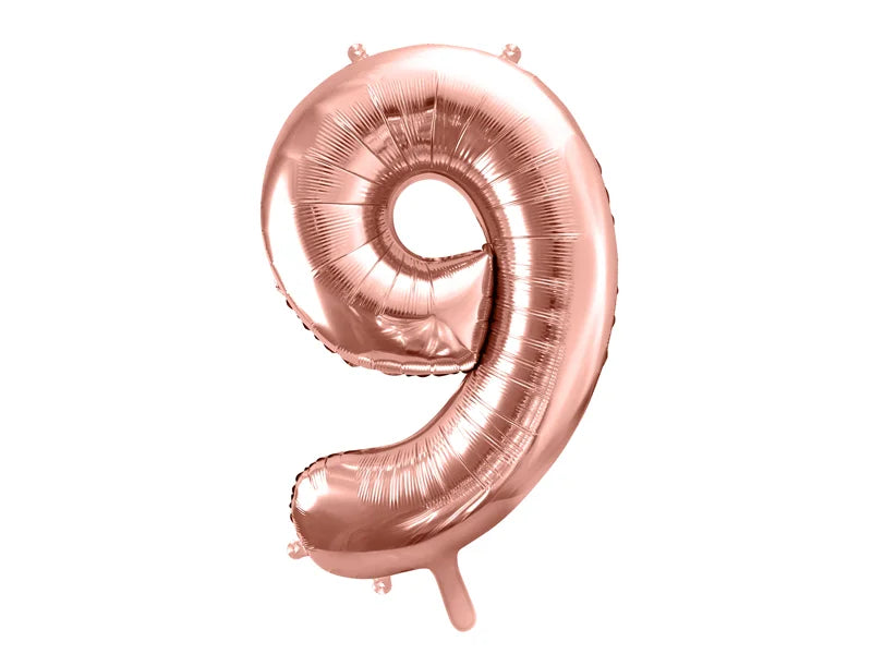 #9 Rose Gold Number – 34" - 1 pc