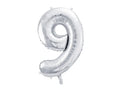 #9 Silver Number – 34" - 1 pc