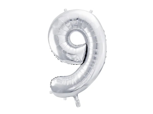 #9 Silver Number – 34" - 1 pc
