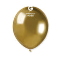 #088 Shiny Gold 5 inch AB50 latex balloons, pack of 50