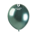 #093 Shiny Green 5 inch AB50 latex balloons, pack of 50