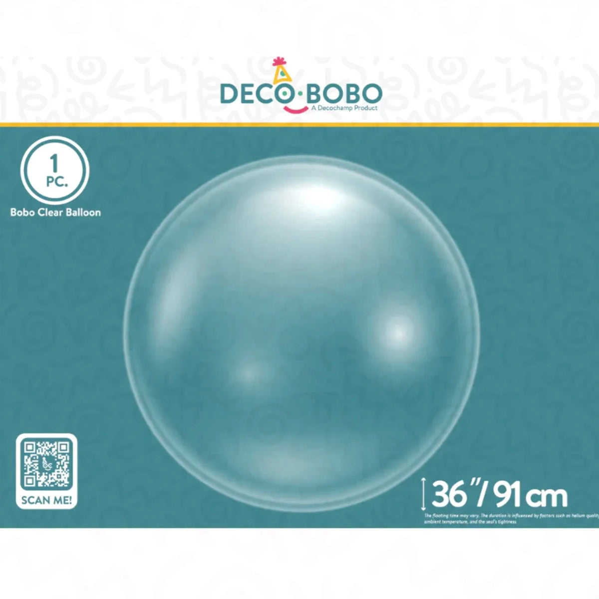 Clear Bubble Balloon – 36" - 1 pc