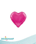 Hot Pink Foil Balloon Heart – 18" - 1 pc