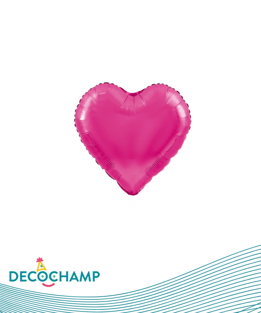 Hot Pink Foil Balloon Heart – 18" - 1 pc