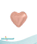 Rose Gold Foil Balloon Heart – 18" - 1 pc