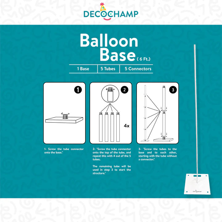Balloon Base Stand - 6 Ft