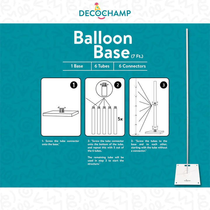Balloon Base Stand - 7 Ft