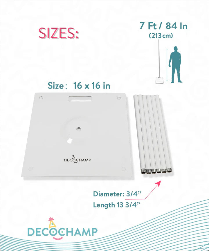 Balloon Base Stand - 7 Ft