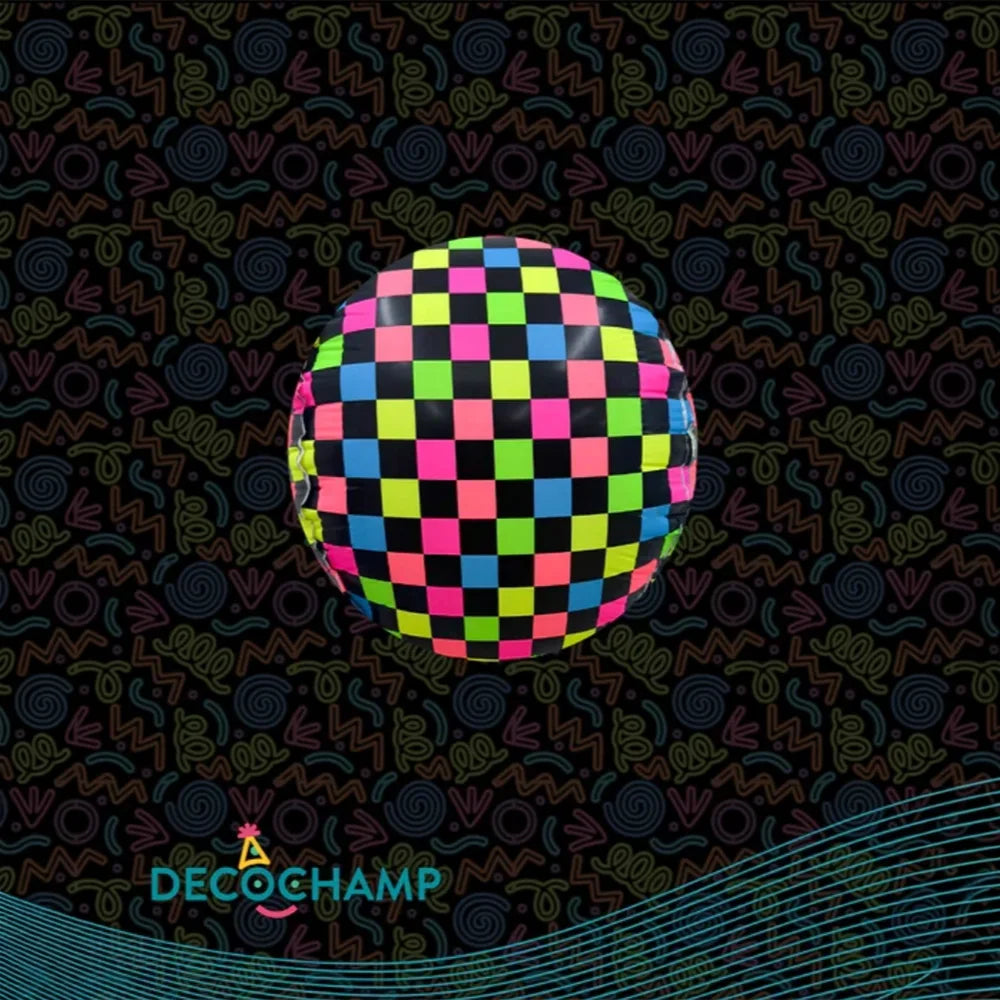 Deco Neon Disco Foil Balloon – 18" - 1 pc