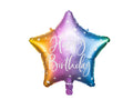 Mix Foil Balloon Happy Birthday Star – 16" - 1 pc