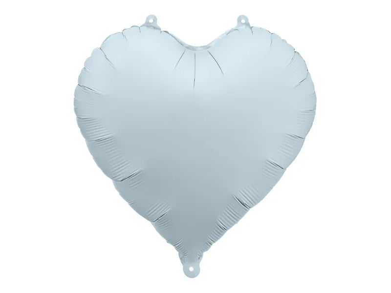 Misty Blue Foil Balloon Heart – 14" - 1 pc