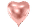 Rose Gold Foil Balloon Heart – 27x28" - 1 pc