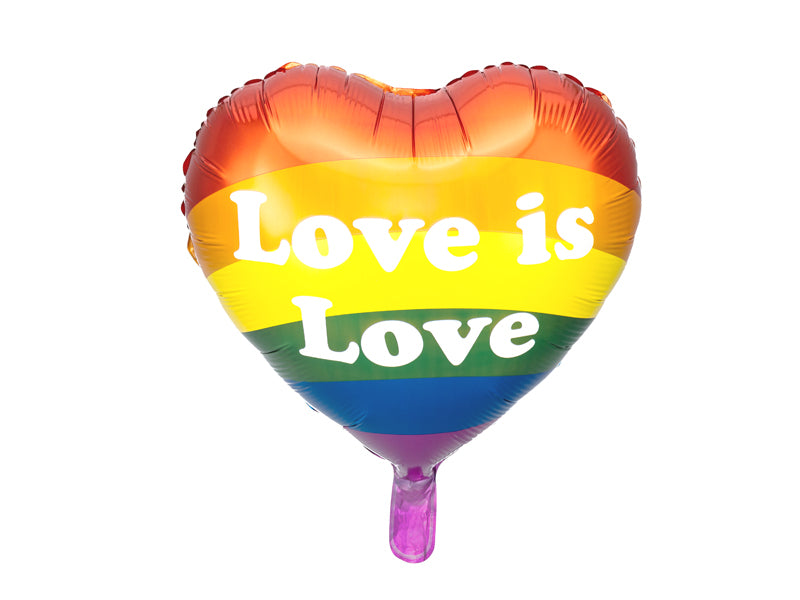 Foil Balloon "Love is Love" Heart – 14" - 1 pc